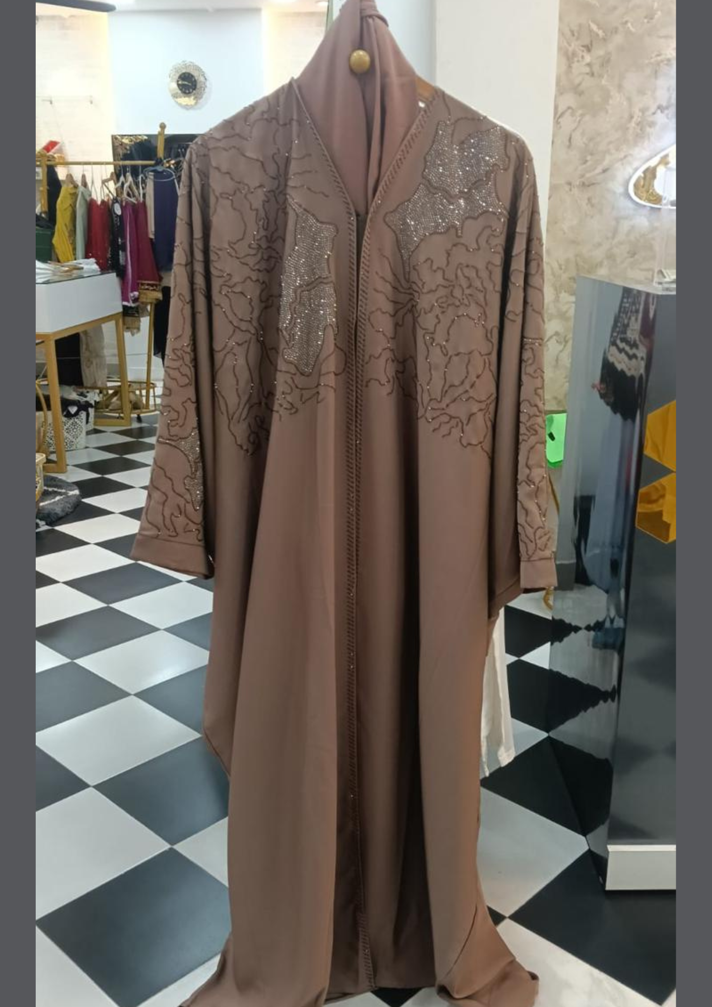 Golden Kaftan Style Abaya
